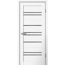 Дверь межкомнатная Сибирь Профиль Barn 2 Эмалит белый, стекло черное Дверь межкомнатная Сибирь Профиль Barn 2 Эмалит белый, стекло черное